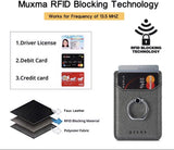 Cell Phone RFID Wallet & Stand (with keychain holder ring/stand)