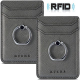 Cell Phone RFID Wallet & Stand (with keychain holder ring/stand)