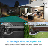 Rechargeable Battery Powered Outdoor Security CAM (with Solar Panel)