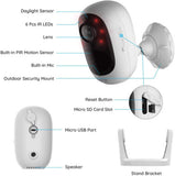 Rechargeable Battery Powered Outdoor Security CAM (with Solar Panel)