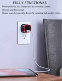 Smart Wifi Covert Charger Camera (with invisible night vision & motion detection alarm)