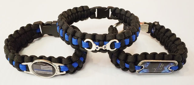 Blue Line Paracord Bracelet [Different Styles Available]
