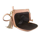 Studded Western Leather Concealment Bag (Colors: Pink or Blue)