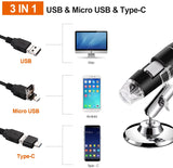 USB Endoscope Microscope [Type-C, Micro USB Plug]