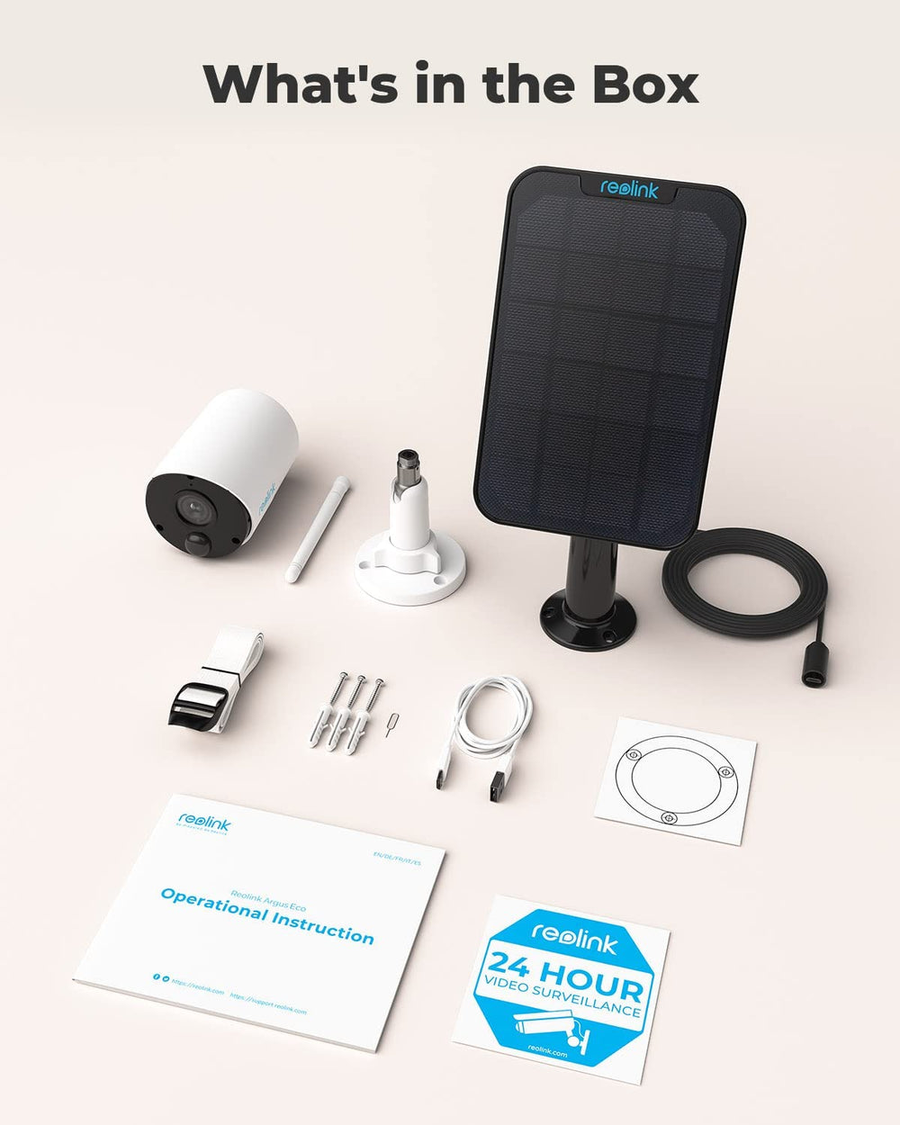 Rechargeable Outdoor Solar Panel / Security CAM Bundle (with Night Vision)