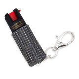 Rhinestone Case Pepper Spray with Keychain [Multiple Colors Available]